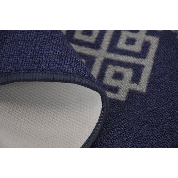 Purhome Italian Meander Slip Resistant Low Pile Runner Rug Wayfair